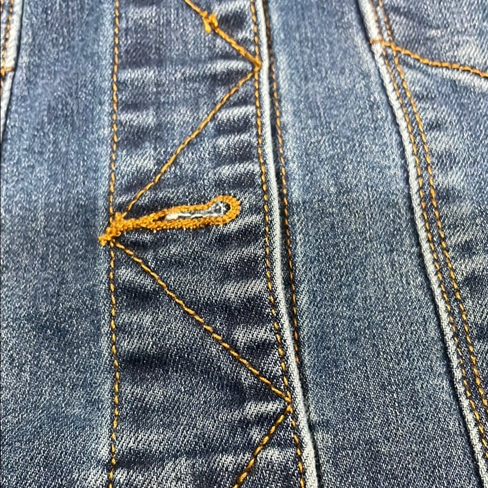 Lucky & Blessed Blue Denim Jacket Western Style - Picture 4 of 5